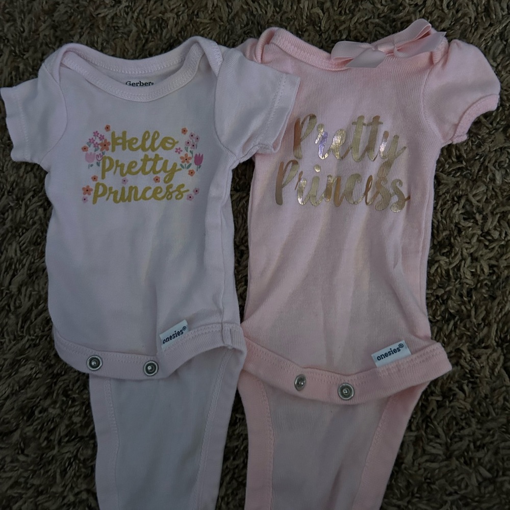 Gerber Pink onesies Collection Soft Cotton One Pieces